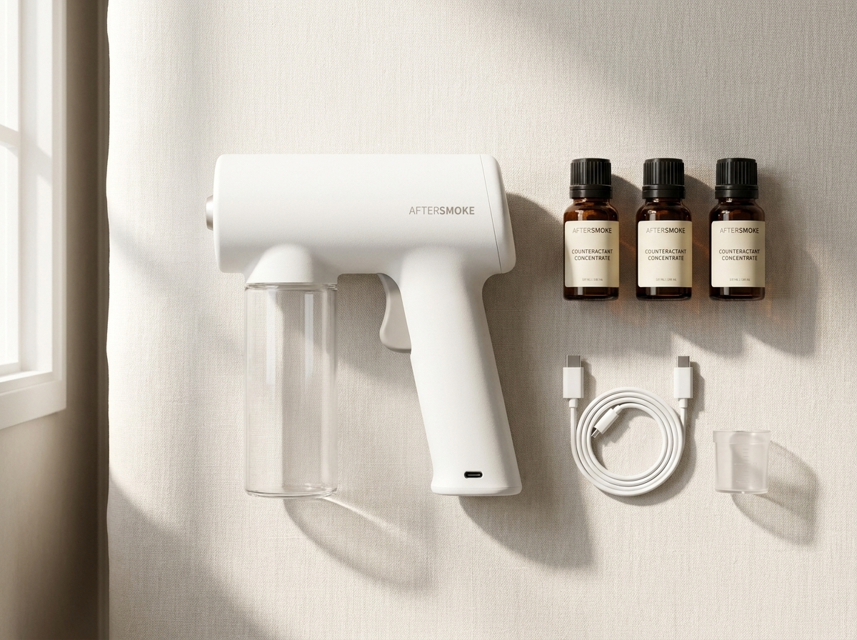 What's in the box: applicator, counteractant refills, USB-C cable, measuring cap